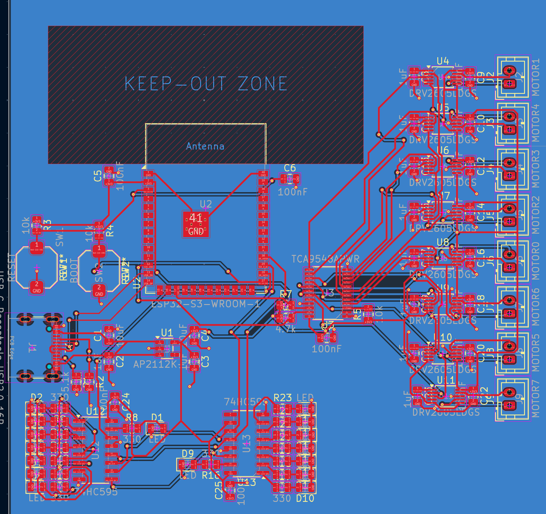 Haptic Motor Controller PCB